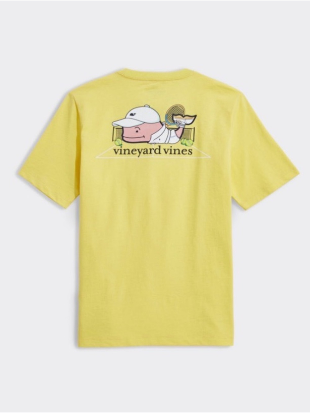 Vineyard Vines Kids Yellow Tennis Graphic Tee